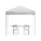 Emma and Oliver Outdoor Event/Tailgate Set with Pop Up Event Canopy with Carry Bag, Bi-Fold Table and 4 Folding Chairs